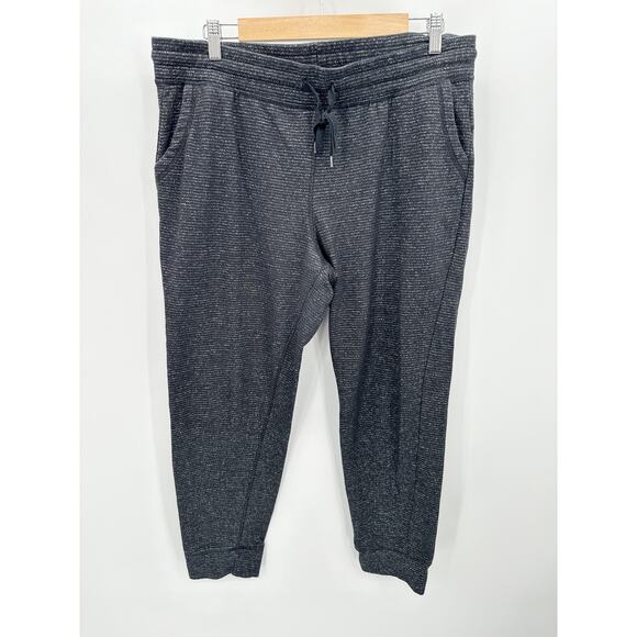 Champion Pants Men XL Black Speckled Drawstring Waist Cotton Blend Joggers - Picture 1 of 8